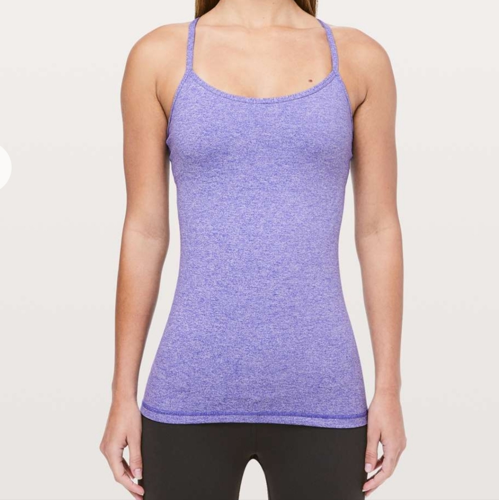 Lulu Power Y Lilac Top